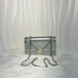 DIOR Diorama WOC Metallic Champagne Gold Mirror Finish